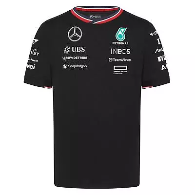 Mercedes AMG Petronas F1 Men's Team Driver T-Shirt | Black | 2024 • $75.80