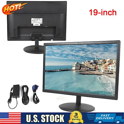 19 Inch LED Screen Digital Display  HD Monitor 16:10 VGA+HDMI Connector • $91.20