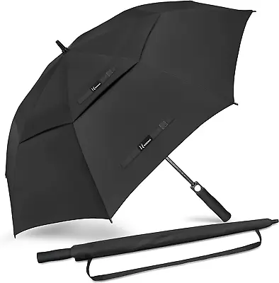 Multi-Size Windproof Golf Umbrella - 51 /54 /62 /68  Auto-Open & Vented • $28.03