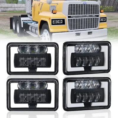 For Ford LTL9000 CLT9000 CL9000 4x6  LED Headlights Hi/Lo Beam Turn Signal 4PCS • $99.99