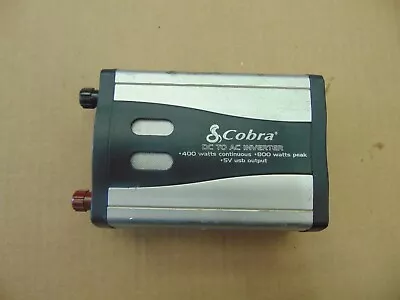 Cobra Dc To Ac Inverter 400 Watts Continuous 800 Watts Peak 5v Usb Output #8546 • $26.99