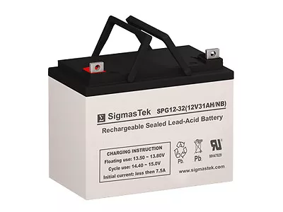 Replacement GEL Battery By SigmasTek For Sunrise Medical CHLA Litter Lift • $104.99