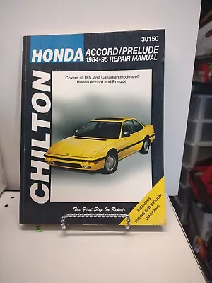 Chilton Honda Accord Prelude 1984-95 Repair Manual & Wiring Diagrams #30150 • $9.99