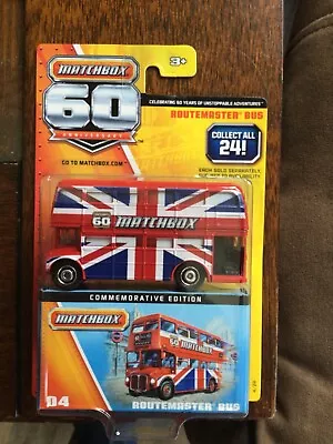 New Unopened 2013 Matchbox 60th Anniversary #4 Routemaster Bus Double Decker • $10