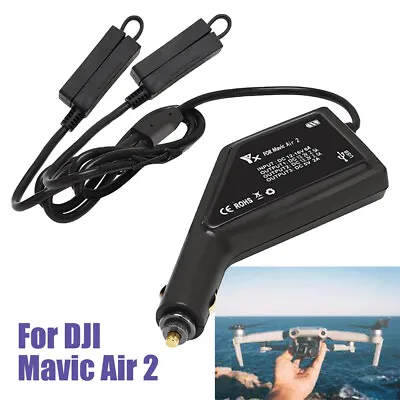 $34.77 • Buy 3 In 1 For DJI Mavic Air 2 Car Charger Adapter 2 Battery + 1 Remote Controller