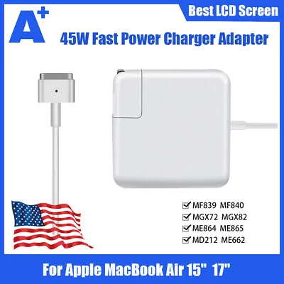 45W Charger Adapter Power Cord For Apple MacBook Air 11  13  A1466 A1436 A1465 • $10.99