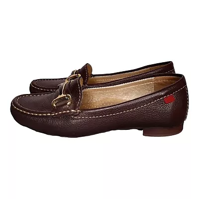 Marc Joseph Leather Women's Size 5 Grand St Brown Grainy Loafers Slip On Shoes  • $12