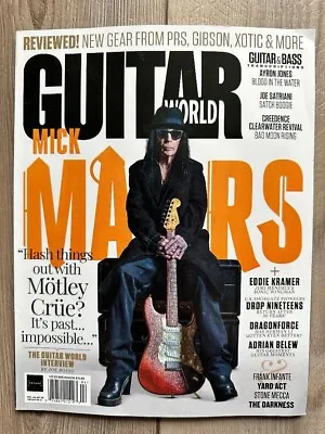 GUITAR WORLD Magazine April 2024 MICK MARS MOTLEY CRUE Adrian Belew KRAMER Drago • $11.99