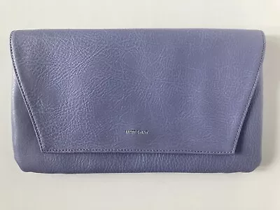 Matt & Nat Vegan Clutch Bag - Light Blue - Vegan Handbag • £22