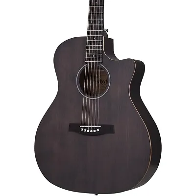 Schecter Guitar Research Deluxe Acoustic Guitar See-Thru Black • $299