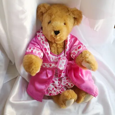 Vintage The Vermont Teddy Bear Company 15” Jointed Plush Stuffed Teddy Bear • $9.89