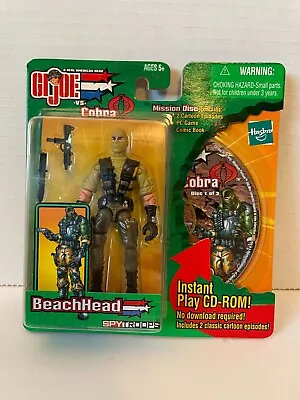 BEACHHEAD 2003 Hasbro GI Joe VS Cobra Spy Troops Mission Disc Cartoon CD MOC F3 • $11.99