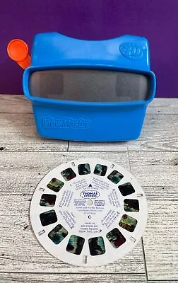 1998 Fisher Price Blue View-Master 3D With View Master Thomas Reel • $8