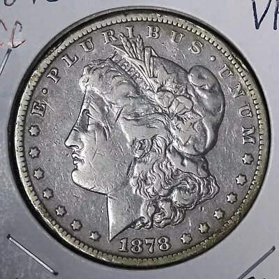 1878-CC Morgan Silver Dollar CHOICE VF E151 ADCER • $172.67