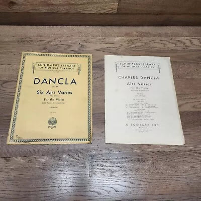 Schirmer's Library Of Musical Classics Dancla Six Airs Varies Violin Sheet Music • $9.95