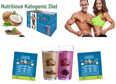 £73.95 • Buy Ketogenic Diet Optimal Ketosis Weight Loss Shake Fat Burn Vlcd Meal Replacement