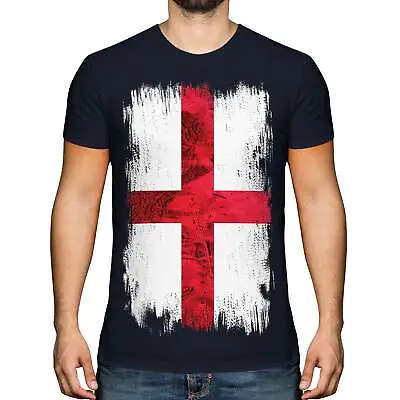 £9.95 • Buy England St George Grunge Flag Mens T-shirt Tee Top English Football Gift Shirt