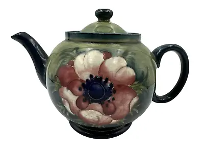 Moorcroft Anemone Tea Pot Teapot W/Lid 6  William Walter England Rare • $260