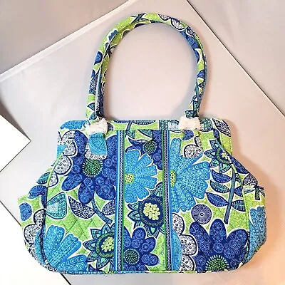 Vera Bradley Frame Bag Doodle Daisy Satchel Purse RETIRED Medium Large NEW • $52.99