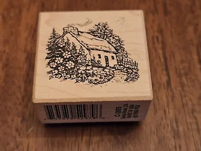 PSX C-2885 Old Cabin Rubber Stamp 1  1/2  X 1  1/2  • $12.45