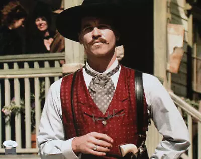 $169 • Buy Val Kilmer Autographed Tombstone 11x14 Close Up Photo -JSA *Silver