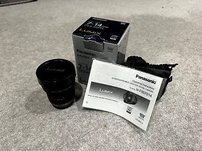 Panasonic Lumix G Vario 7-14mm Lens • £290