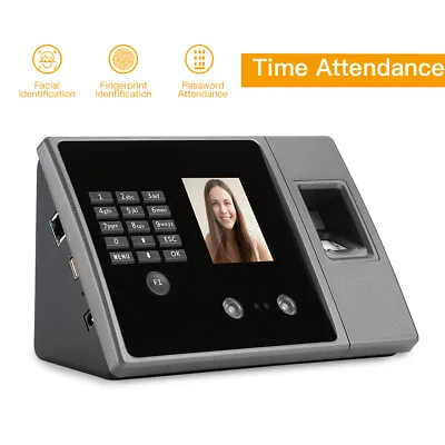 £81.20 • Buy Intelligent Face Time Attendance Reader Time Recorder Clock Employee Checking-in