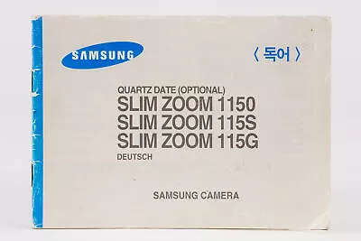 User Instructions Samsung Slim Zoom 1150 115S 115G Instructions • £20.52