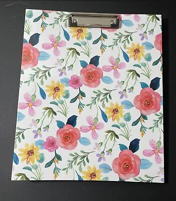 3 Ring Binder 1 Inch W Clipboard And 5 Tab Dividers Flower Style 10.5 X12.5  • $9.99