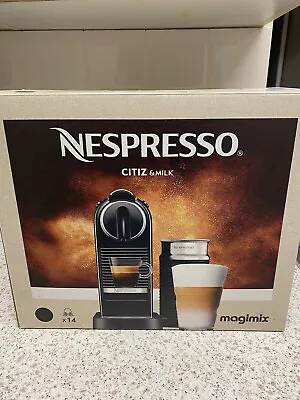 Nespresso CitiZ & Milk Coffee Machine By Magimix Drip Tray Pods Capsules Black • £139.99