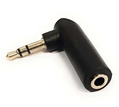 £2.29 • Buy Right Angled Stereo 2 POLE 3.5mm Jack AV Headphone Adaptor Socket To Plug Angle