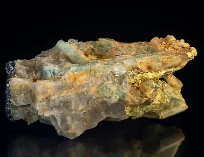 $100 • Buy Ferrimolybdite And Molybdenite On Quartz And Beryl Mt Antero, CO 0514-0060