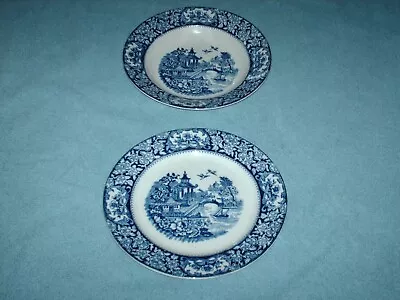 Antique/vintage Olde Alton Ware Dinner Plate 26 Cm Wide  & Soup Bowl 25 Cm Wide • £18