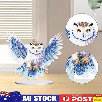 Acrylic Diamond Painting Desktop Ornament For Home Office Desktop Decor (Owl) • $14.41