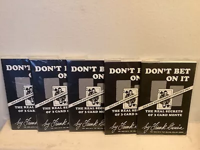 Don't Bet On It: The Real Life Secrets Of 3 Card Monte.     Lot Of 10 Books. • $0.99