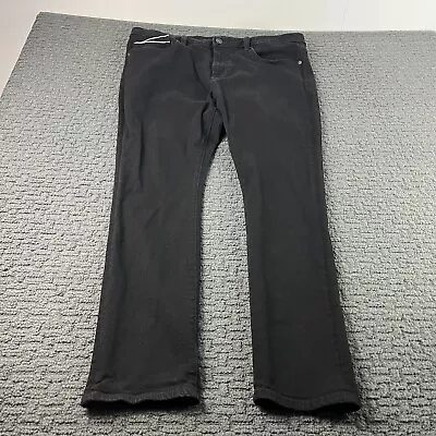 Cult Of Individuality Jeans Mens 42x32 (42x31) Black Punk Super Skinny Stretch • $31.99