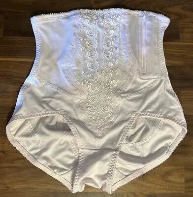 Vtg Venus Cortland Foundation High Waist Panty Girdle Pink NWOT Sz Large Lace • $34.20