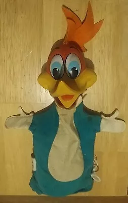 VINTAGE 1960`s WOODY WOODPECKER  TALKIE PUPPET MATTELL 16  FREE SHIPPING !! • $27.50