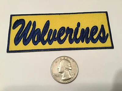 $6.99 • Buy The University Of Michigan Wolverines Vintage Embroidered Iron On Patch 4” X 1.5