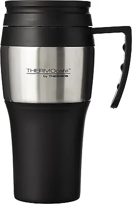 £9.85 • Buy Thermos Travel Mug 400ML Thermal Cup Drink Hot Tea Coffee Flask Fit Car Holders