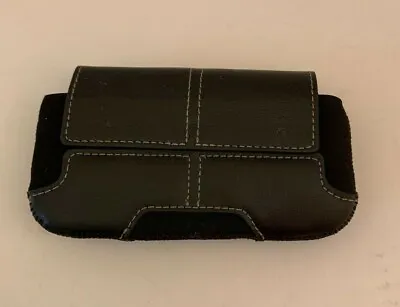 Leather Black Cell Phone Case Magnetic Flip Cover Belt Clip 4 X 3 Inches • $6.95