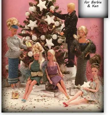 £2.89 • Buy Knitting & Crochet Pattern Copy 1949.   Dolls Clothes Outfits For Barbie & Ken