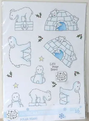 Lili Of The Valley LOTV Polar Bears Papercrafting Kit For Cards + Backing Papers • £12.99