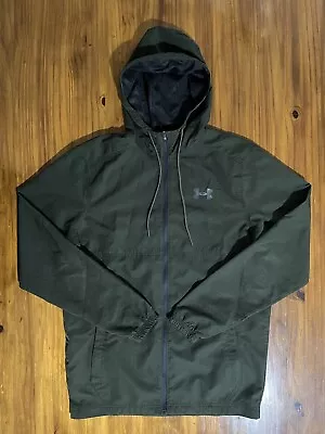 Under Armour HeatGear Lightweight Full Zip Hoodie Men's Small Dark Green • $15