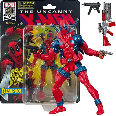 Hasbro Marvel Legends 80Th Anniversary Deadpool X-Men Retro 6-inch Action Figure • $32.99