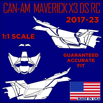 CAN-AM Maverick X3 DS RC RS ATV Quad Vector Template 1:1 Scale EPS-AI-PDF • $9.99