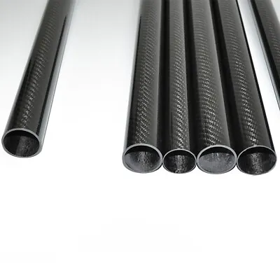 Carbon Fiber Tube OD 10mm 12mm 13mm 14mm 15mm 16mm 18mm 20mm X L500mm 3K 1-2pcs • £40.01