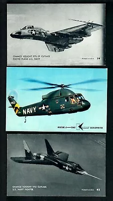 # 670 (3) Pcs. Penny Arcade Navy Cutlass F7U F7U-3P  Helicopter HU2K-1 Unused • $7.95