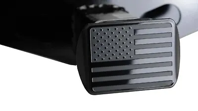 $24.99 • Buy USA Tow Trailer Hitch Cover Black Aluminum American Flag Emblem Plug 2  Receiver