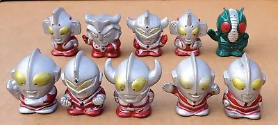 LOT OF 10 ULTRAMAN FINGER PUPPETS Kaiju Monsters Made In Japan • $29.99